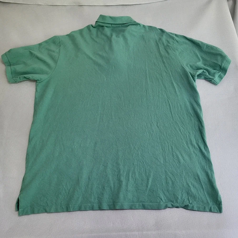 Polo Ralph Lauren Short Sleeve Polo Shirt Green 100% Cotton Men's Size 3XLT